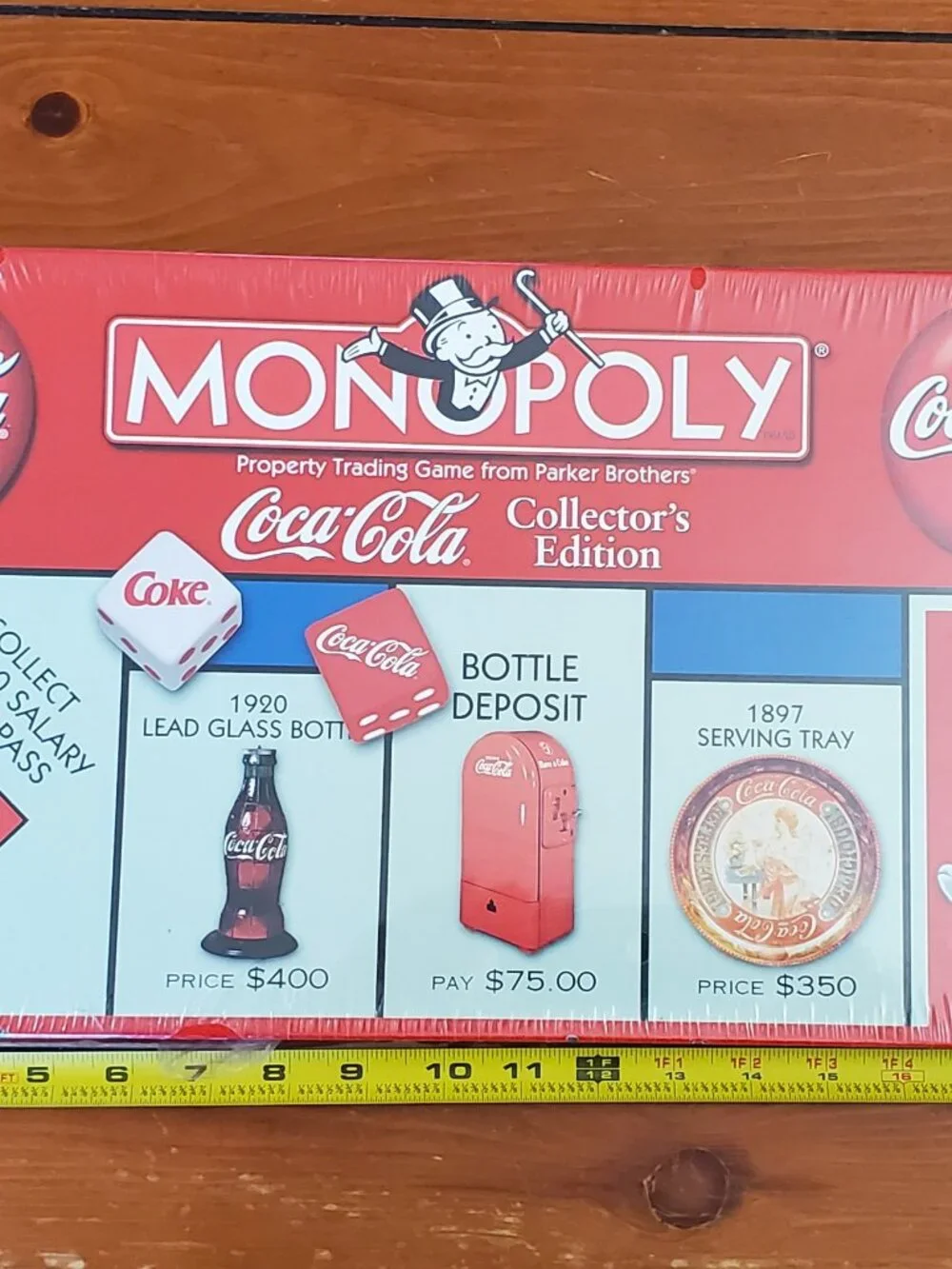 Monopoly Coca-Cola Collector's Edition Board Game Vintage 1999 NIB
